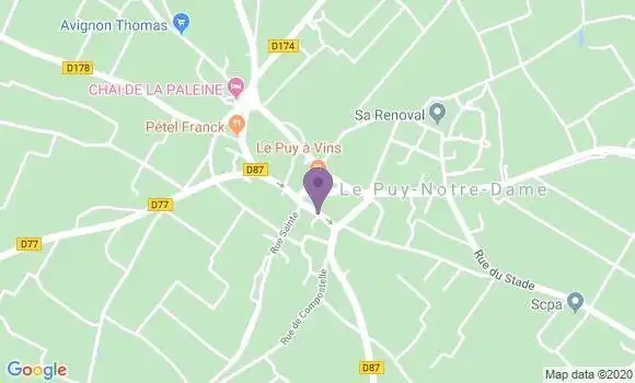Localisation Le Puy Notre Dame Bp - 49260