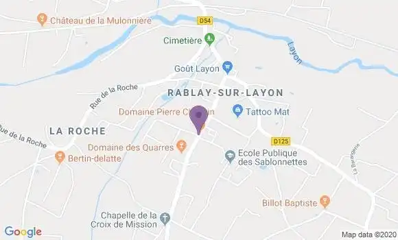 Localisation Rablay sur Layon Ap - 49750