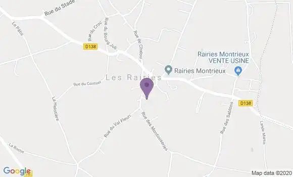 Localisation Les Rairies Ap - 49430