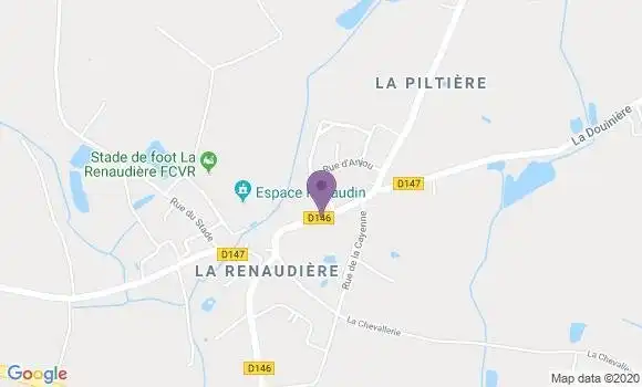 Localisation La Renaudiere Ap - 49450