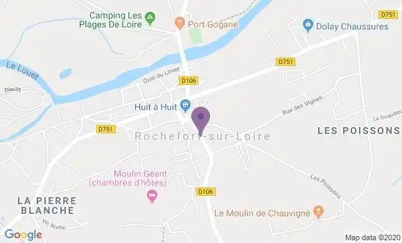 Localisation Rochefort sur Loire Bp - 49190