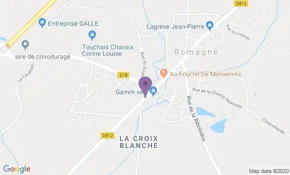 Localisation La Romagne Bp - 49740