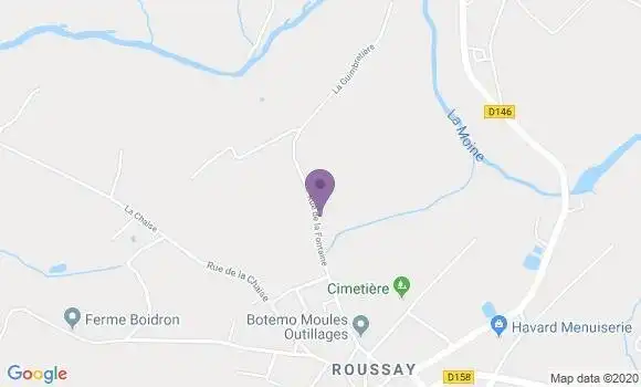 Localisation Roussay Bp - 49450