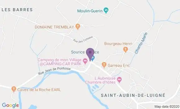 Localisation Saint Aubin de Luigne Ap - 49190