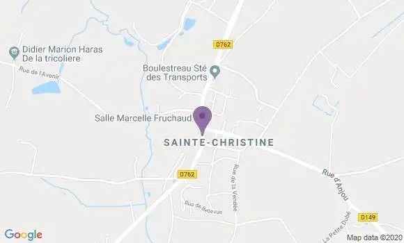Localisation Sainte Christine Ap - 49120