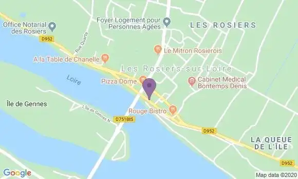 Localisation St Clement des Levees Bp - 49350