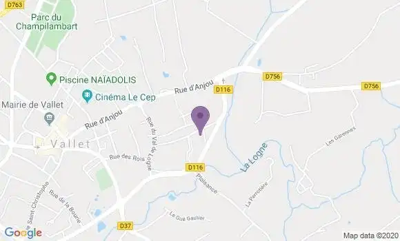 Localisation Saint Crespin sur Moine Ap - 49230