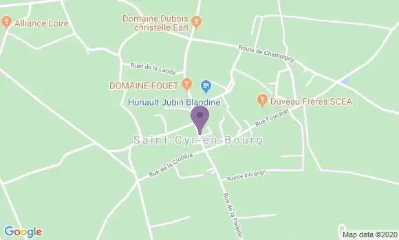 Localisation Saint Cyr En Bourg Ap - 49260