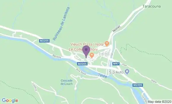 Localisation Isola 2000 Bp - 06420