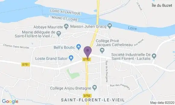 Localisation Saint Florent le Vieil - 49410