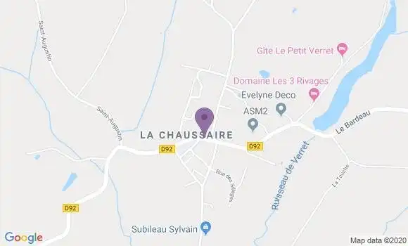 Localisation La Chaussaire Ap - 49600