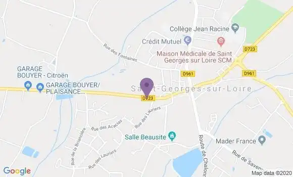 Localisation Saint Georges sur Loire - 49170