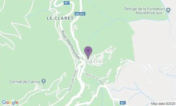 Localisation Carros Village Apc - 06510