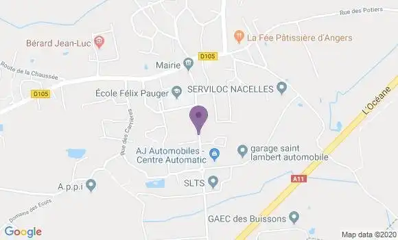 Localisation Saint Lambert la Potherie Ap - 49070