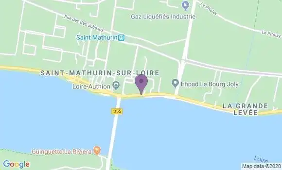 Localisation Saint Mathurin sur Loire Bp - 49250
