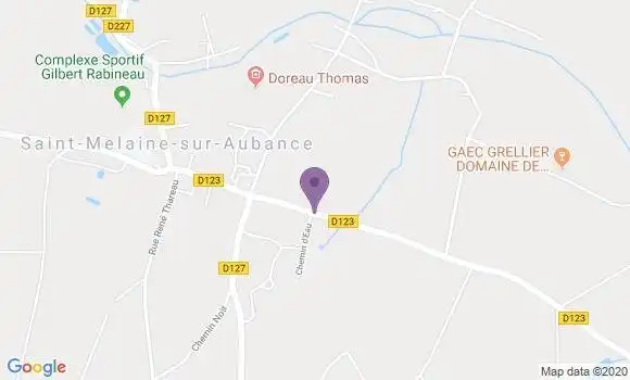 Localisation Saint Melaine sur Aubance Ap - 49610