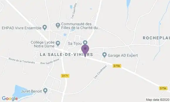 Localisation La Salle de Vihiers Ap - 49310