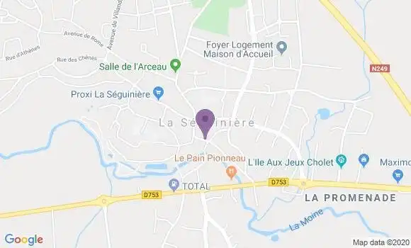Localisation La Seguiniere Bp - 49280