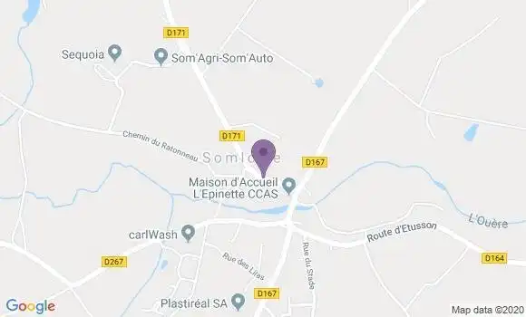 Localisation Somloire Ap - 49360