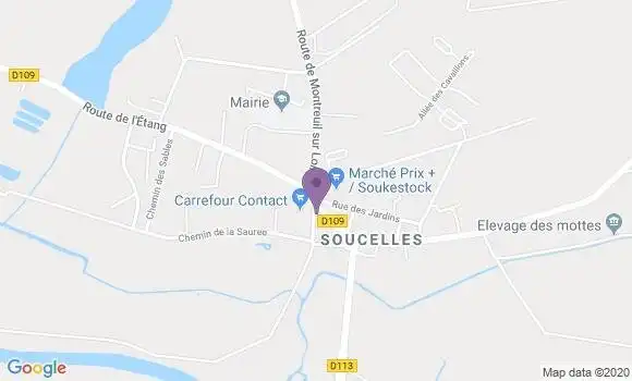 Localisation Soucelles Ap - 49140
