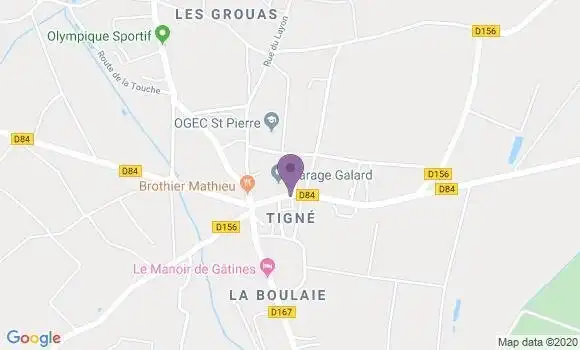 Localisation Tigne Ap - 49540