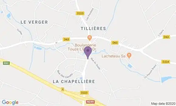 Localisation Tillieres Ap - 49230