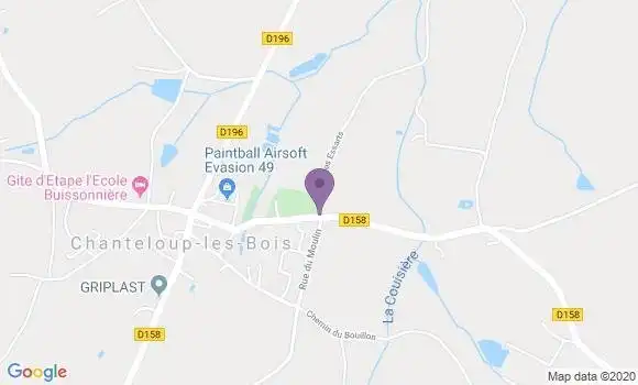 Localisation La Tourlandry Ap - 49120