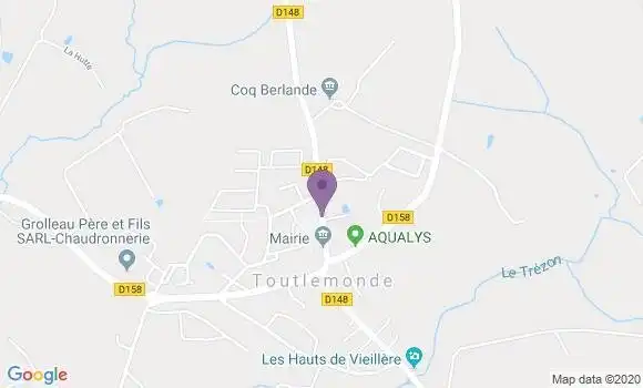 Localisation Toutlemonde Ap - 49360