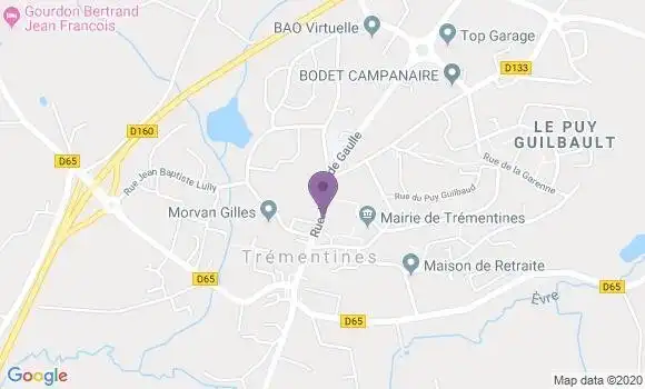 Localisation Trementines Bp - 49340