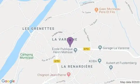 Localisation La Varenne Bp - 49270