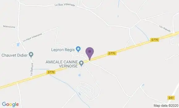 Localisation Vern d