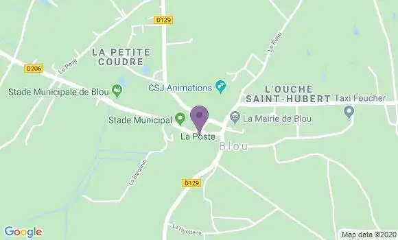 Localisation Vernantes Bp - 49390