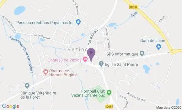 Localisation Vezins Ap - 49340
