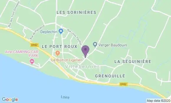 Localisation Villebernier Ap - 49400