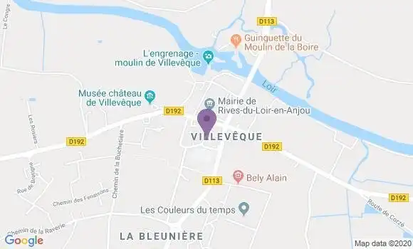 Localisation Villeveque Bp - 49140