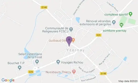 Localisation Yzernay Ap - 49360