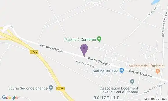 Localisation Bel Air de Combree - 49520