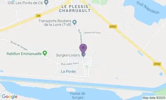 Localisation Les Ponts de Ce Ap - 49130