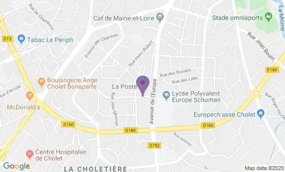 Localisation Cholet Laurent Bonnevay Bp - 49300