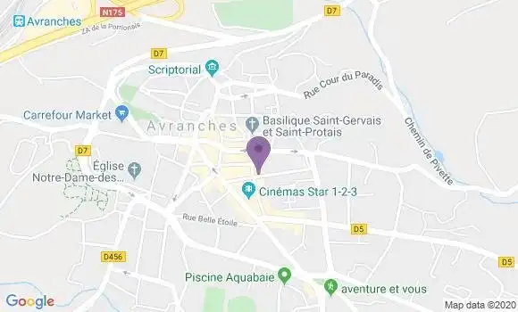 Localisation Avranches - 50300