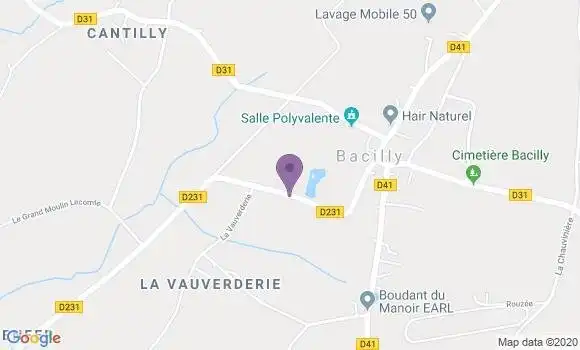 Localisation Bacilly Ap - 50530