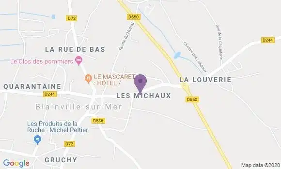 Localisation Blainville sur Mer Bp - 50560