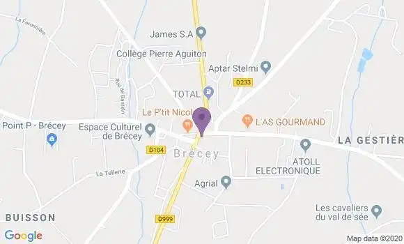 Localisation Brecey - 50370