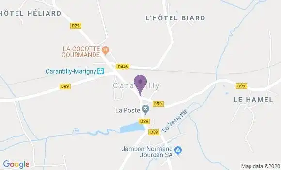 Localisation Carantilly Ap - 50570