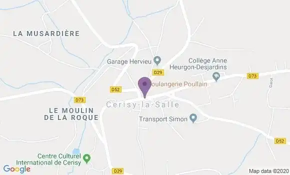 Localisation Cerisy la Salle - 50210