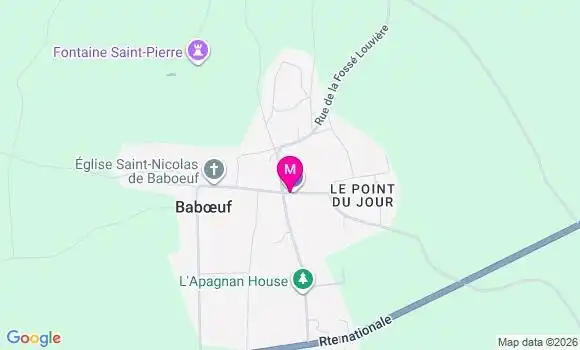 Localisation Baboeuf - 60400