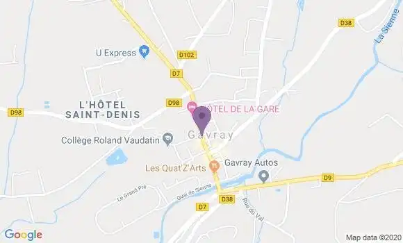 Localisation Gavray - 50450