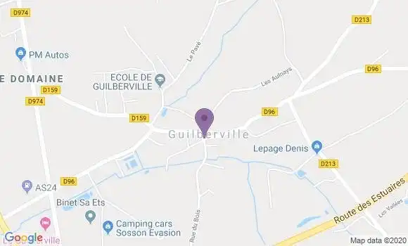 Localisation Guilberville Ap - 50160