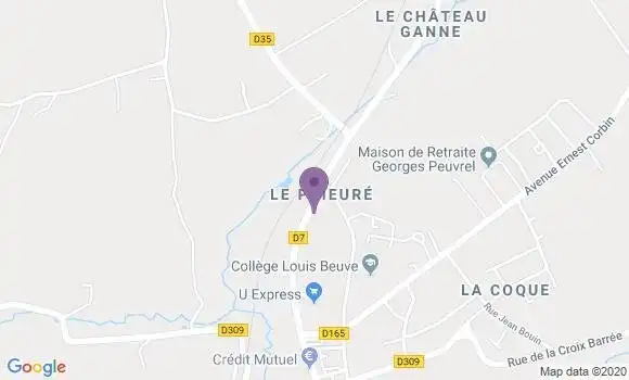 Localisation La Haye Pesnel - 50320