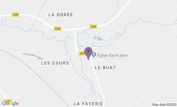 Localisation Isigny le Buat - 50540